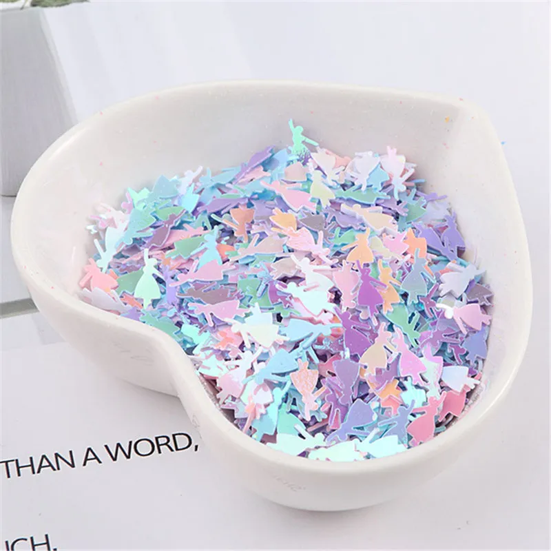

1000Pcs/Lot 4x10mm Dancing Girls Shapes Sequins PVC Paillettes Mixed Colors Sequin DIY Wedding Sewing Lentejuelas Accessories