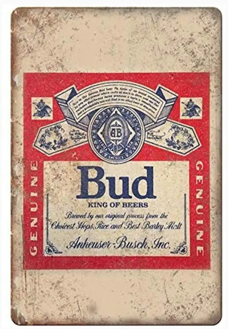 

Metal Vintage Tin Sign Decor,King of Beer,Shop Bar Decor Tin Sign 8x12inches