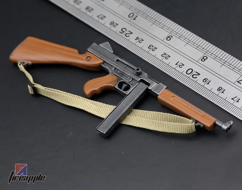 

1/6 Scale Soldier Accessories WWII US Army 1928 Short Thouson Thomson Submerger Gun for 12'' Action Figure Boys Gift Toys DIY
