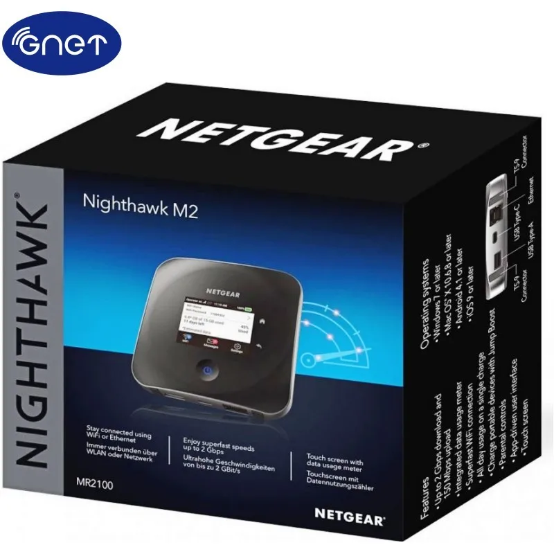 Unlocked Netgear MR2100 Nighthawk M2 CAT20 4GX Gigabit 2000mbps 4g router with sim card slot LTE Mobile Router WiFi Hotspot | Мобильные