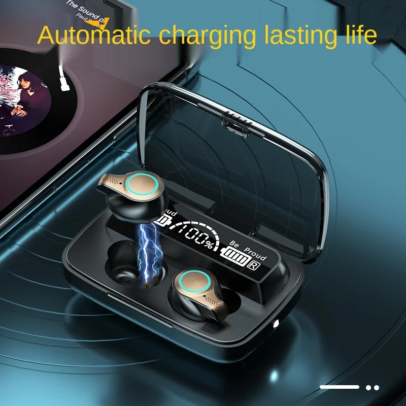 

New m18tws wireless Bluetooth headset dual in ear Mini touch sports waterproof screen LED