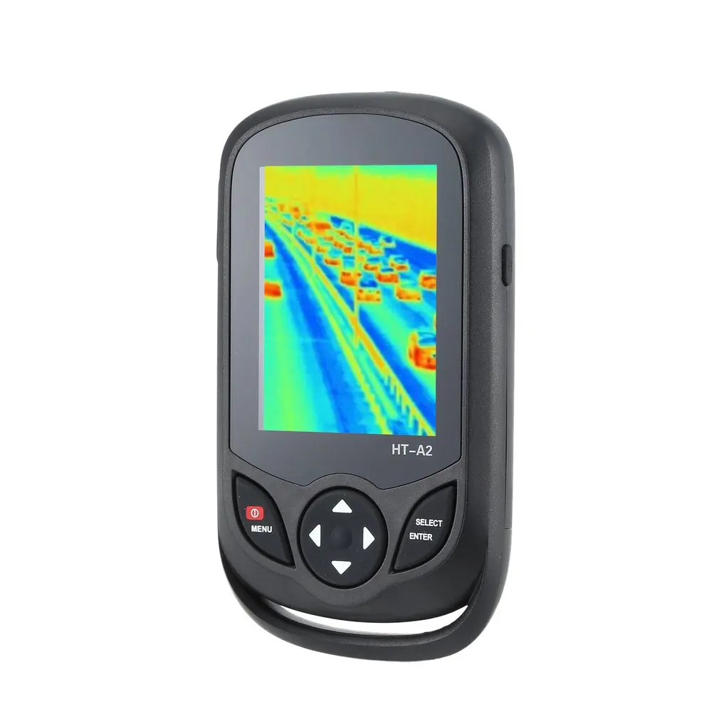 HT-A2 3,2 дюймов цифровой ИК тепловизор камера 0.3MP полный вид TFT экран Инфракрасный термометр тепловизор камера детектор