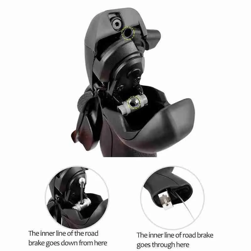 

Bicycle Derailleur Shift Handle 2x7 2x8 2x9 2x10 2x11 Plastic Universal Split Dial Finger Dial Accessories Finger Bicycle S Z3X4
