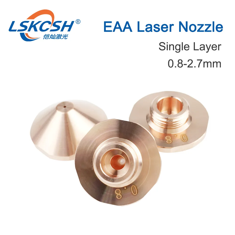 LSKCSH 10 шт./лот, новое однослойное сопло EAA Trulaser 0,8-2,7 мм для волоконно-резочных машин 5030