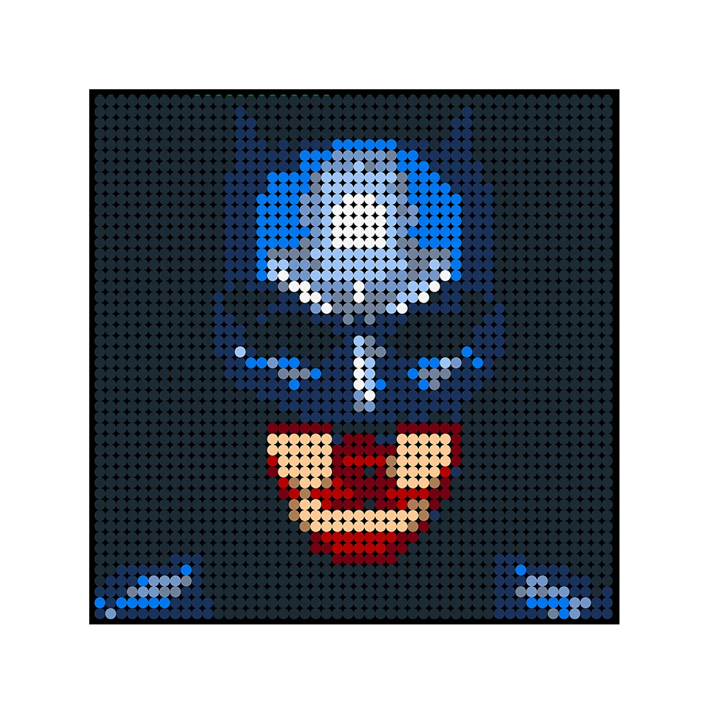 

DIY 2304pcs Movie Figure Pixel Mosaic Art Painting Collection MOC Building Blocks Bricks Decoration Painted Toys Gifts