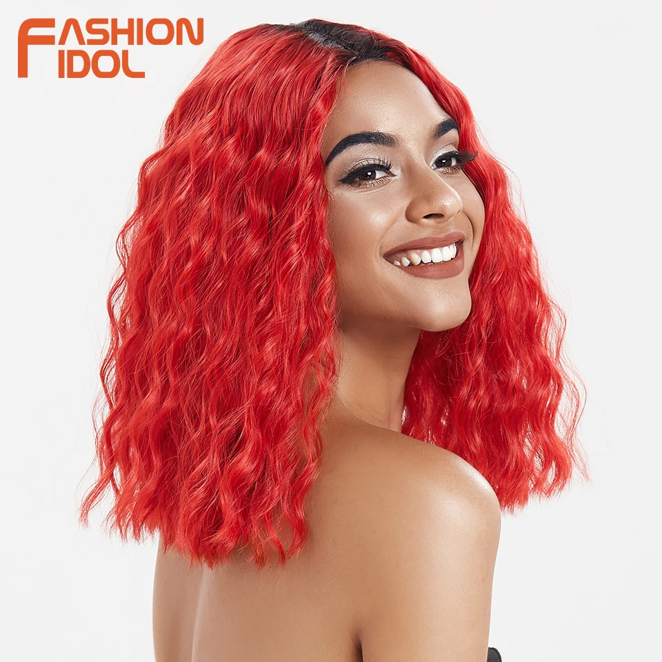 Парик синтетический женский с Короткими Кружевными волосами термостойкий