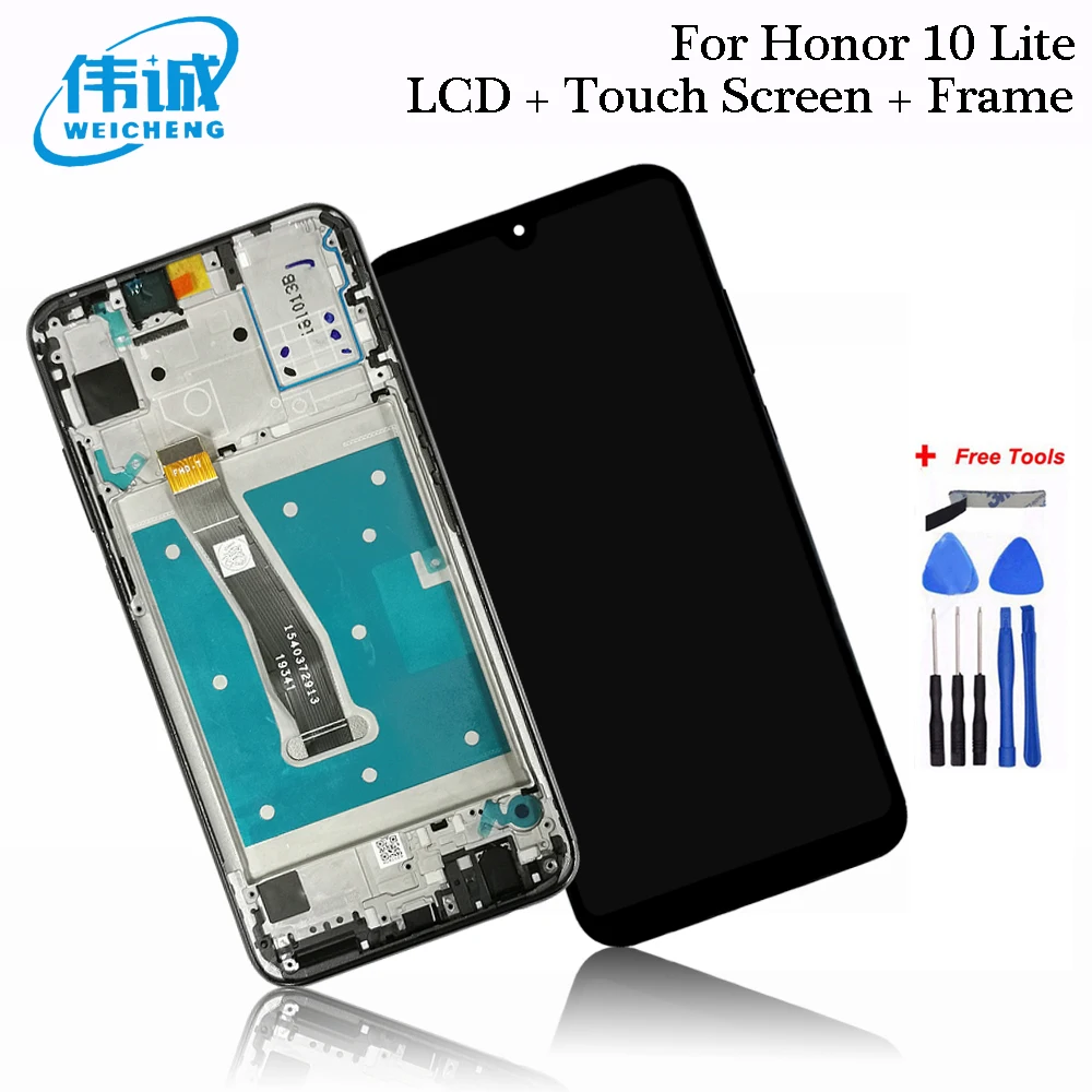 Дигитайзер сенсорного ЖК-экрана для Huawei Honor 10 Lite 6 21 дюйма с рамкой глобальная