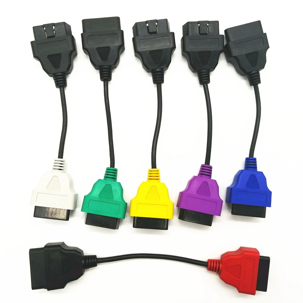 Newest 6 Color Auto OBD2 Connector Diagnostic Adapter Cable for FiatECUScan and Multiecuscan Fiat LANCIA | Автомобили и мотоциклы