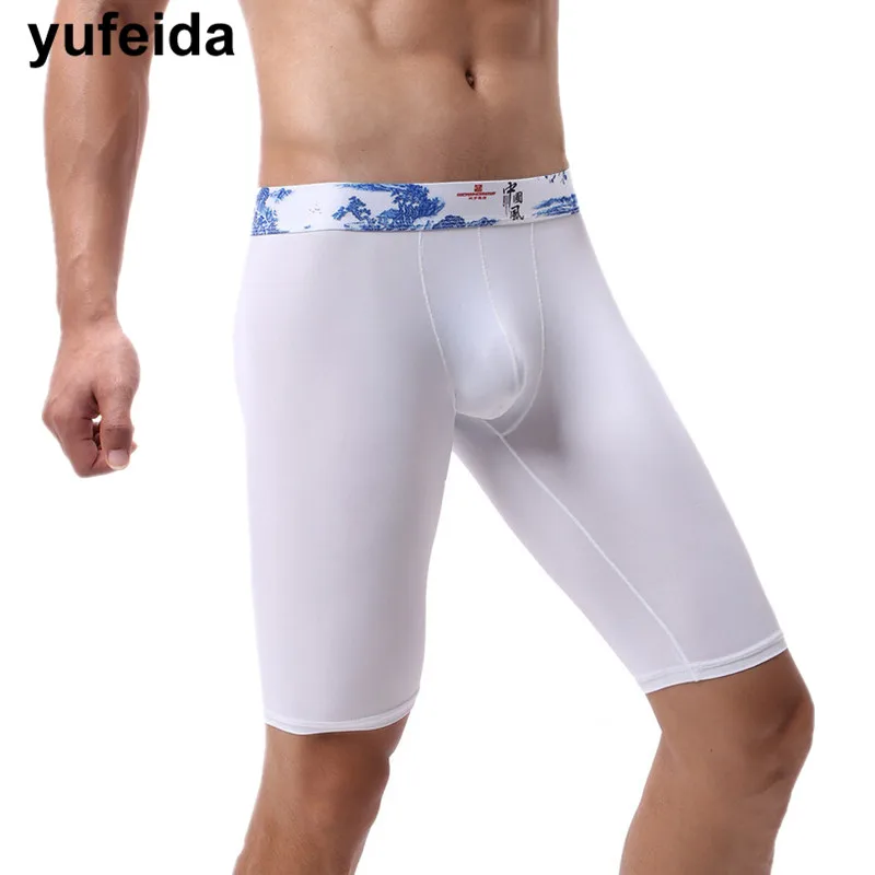 Сексуальное мужское нижнее белье трусы-боксеры с заниженной талией Мужские