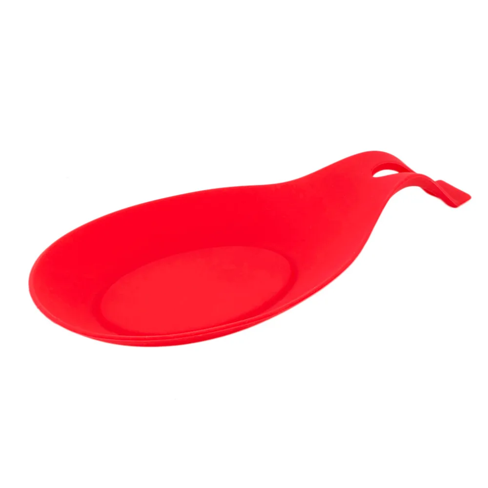 PREUP Горячий Поиск случайный цвет Силиконовая ложка отдых жаростойкая кухонная