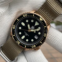 steeldive official bronze mechanical watch for men sd1996s luxury fashion wristwatch nh35 movement 20bar waterproof c3 luminous