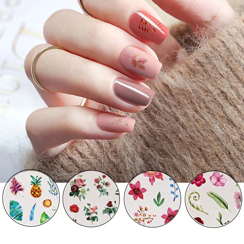 19 стильных переводных стикеров для воды Летний стиль Бабочка наклейки дизайна