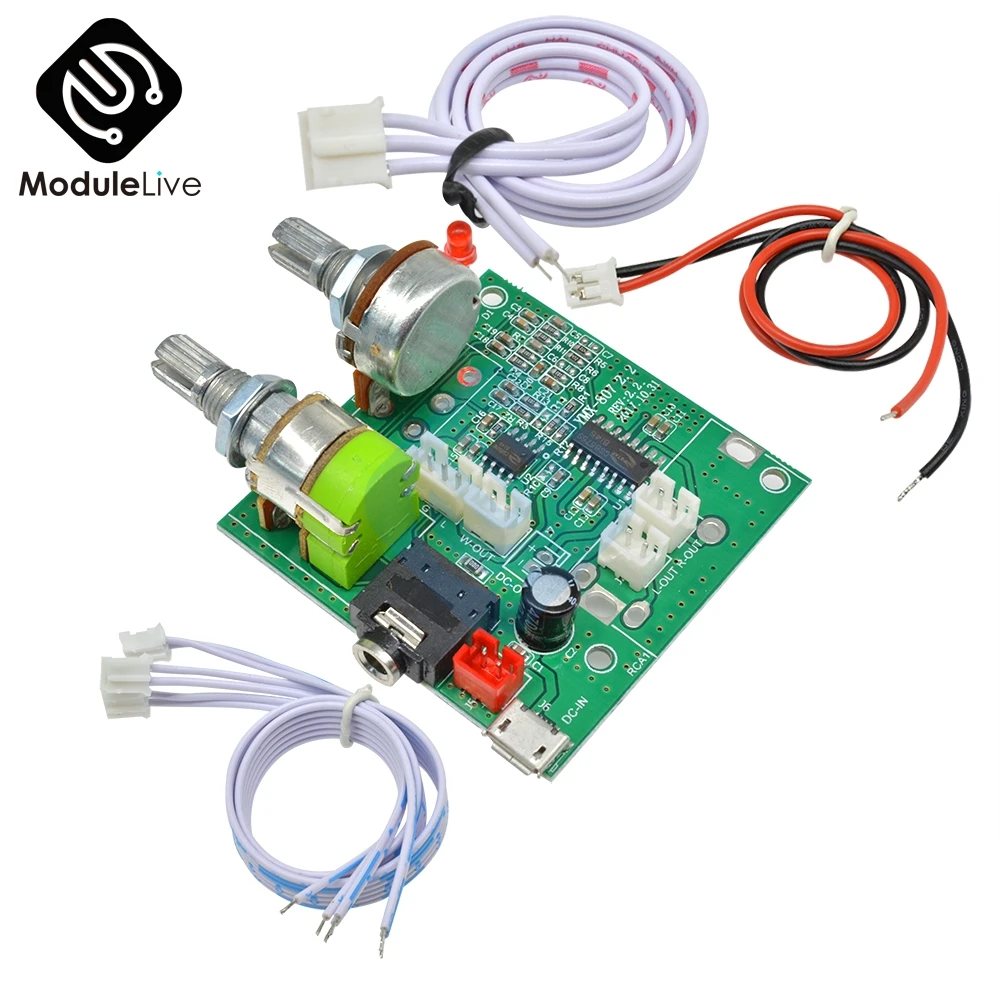 

DC 5V 20W 2.1 Channel 3D Surround Digital Stereo Class D Amplifier AMP Board Module For Arduino With Wires