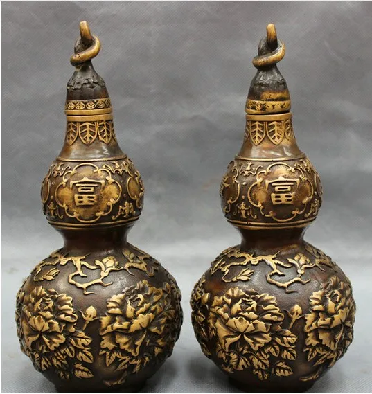 321 8 &quotфольклорная китайская фотография фэншуй фу Гуи Цветочная Бутылка Тыква