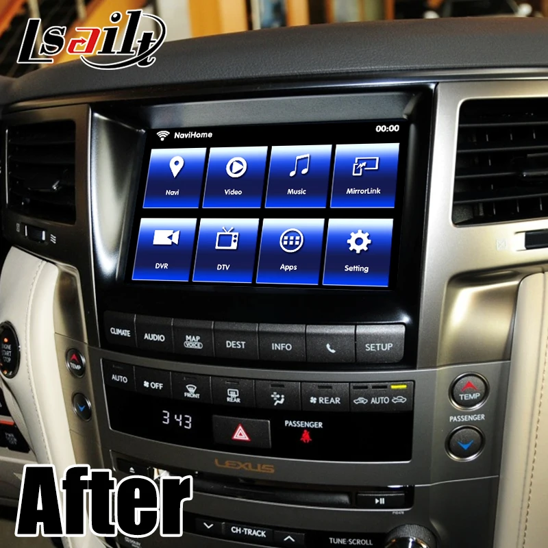 Видеоинтерфейс Lsailt Android 9 0 Carplay/ с PX6 4 + 64 ГБ waze google Youtube CarPay для 2013 2015 LX570|GPS
