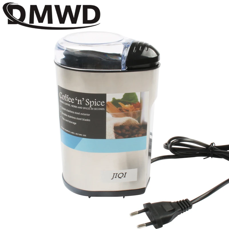 DMWD мини Электрический кофемолка 200 Вт нержавеющая сталь специи гайки зерна
