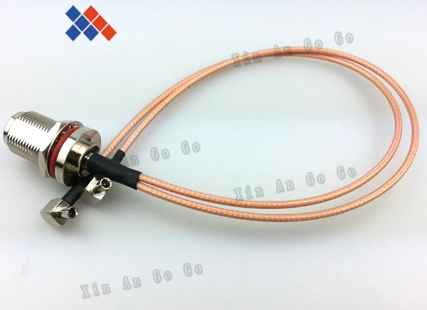 2 шт. RF N гнездовой разъем для TS9 прямоугольный один в два ОТРЕЗОК кабеля 20 см ZTE |