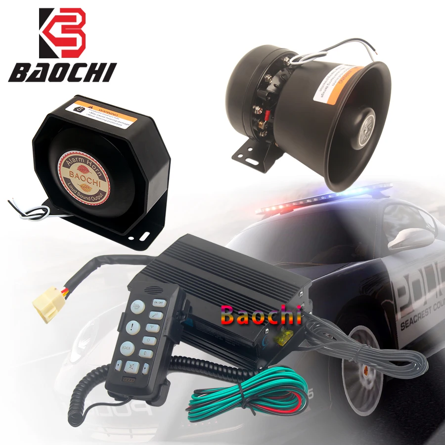 Автомобильный сигнал тревоги 400 Вт динамик полицейская сирена 12 в автомобильный