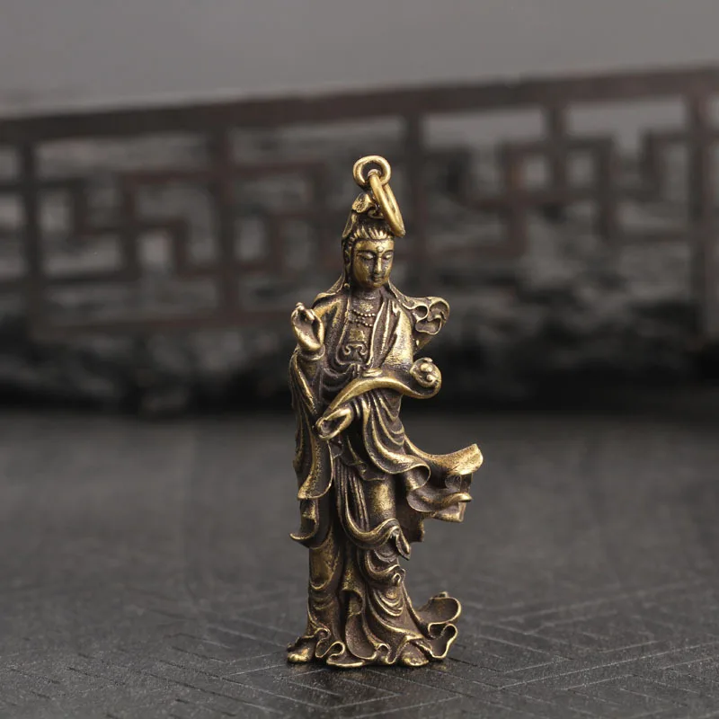 Медный Будда статуя орнаментом Feng Shui домашний декор для живой Рим Лаки латунь