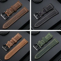 smart watch band straps 26mm leather strap for luminox 1940 1861 1920 1925 military watch sports watch with pin buckle