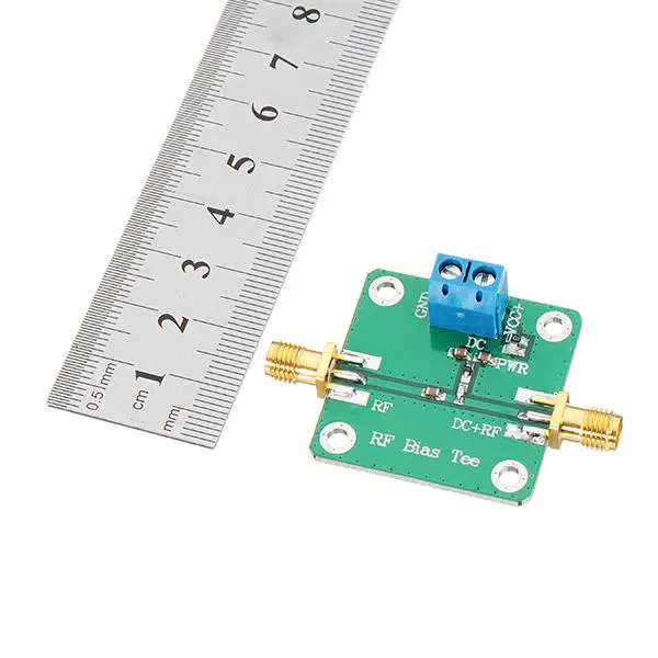 

DC Bias 10-6000MHz 6GHz RF Tee Broadband Microwave DC Bias Blocker for HAM Radio RTL SDR LNA Low Noise Ham Radio Amplifier