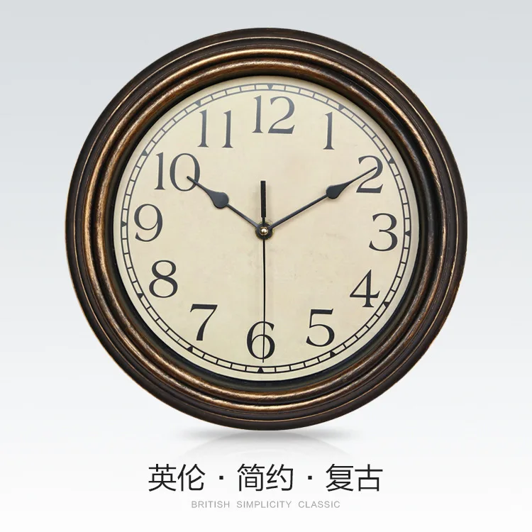 12-Inch Round Classic Clock Retro Non Ticking Quartz Decorative Wall | Дом и сад