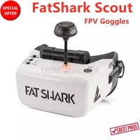 2019 new fatshark scout 4 inch 1136x640 ntscpal auto selecting display fpv goggles video headset built in battery dvr