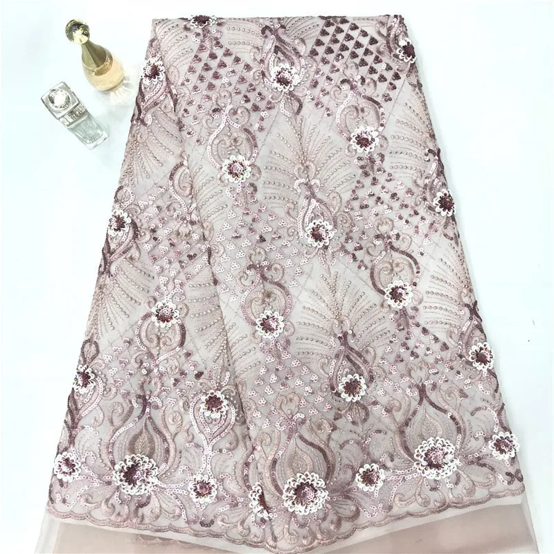 Блестящая африканская кружевная ткань 2020 зеленая Высококачественная