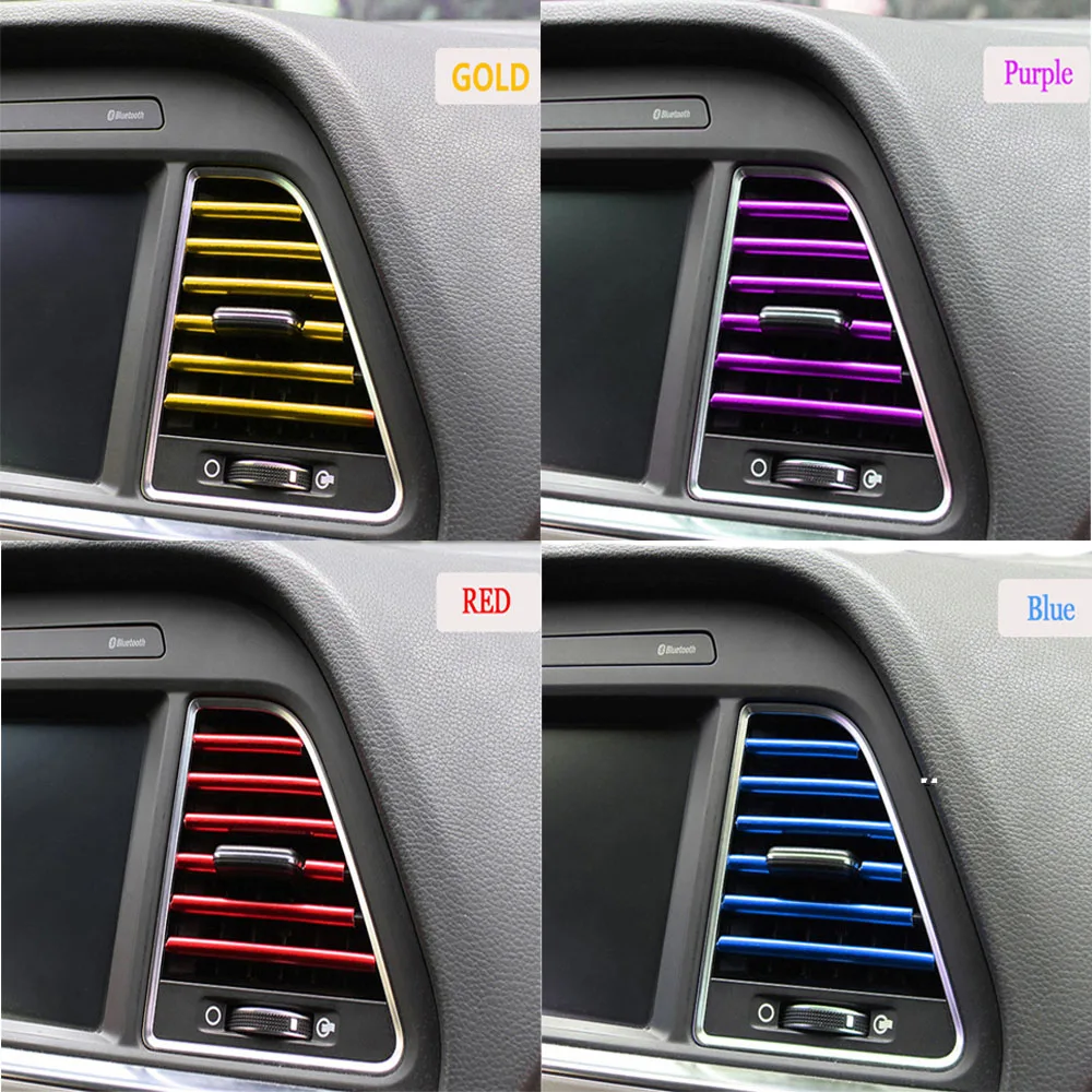 10 шт. 20 см автомобильный Стайлинг воздушный выход отделка полосы внутренняя