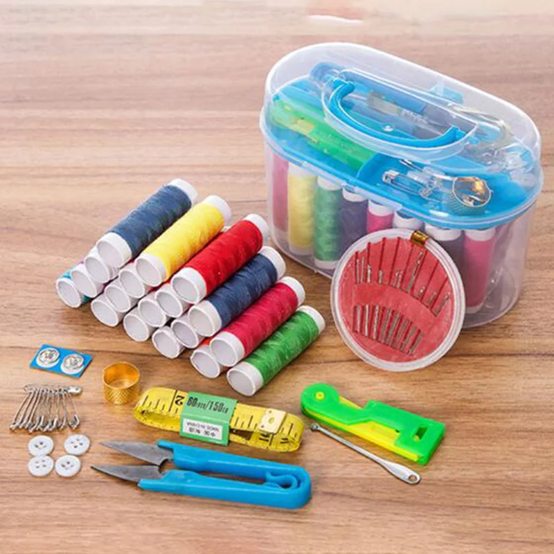 Набор для шитья портативный дорожный мини-бокс бытового измерительная лента