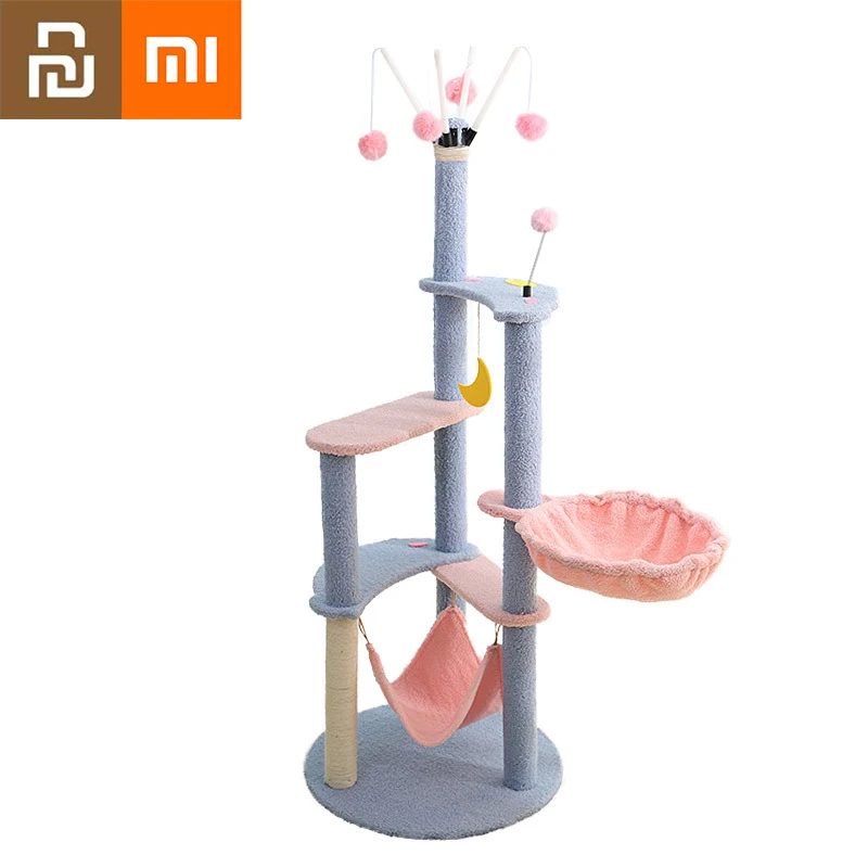 

Игрушка для кошек xiaomi, домашнее животное, повседневные предметы первой необходимости, рама для скалолазания, сизаль, Когтеточка, наполнител...