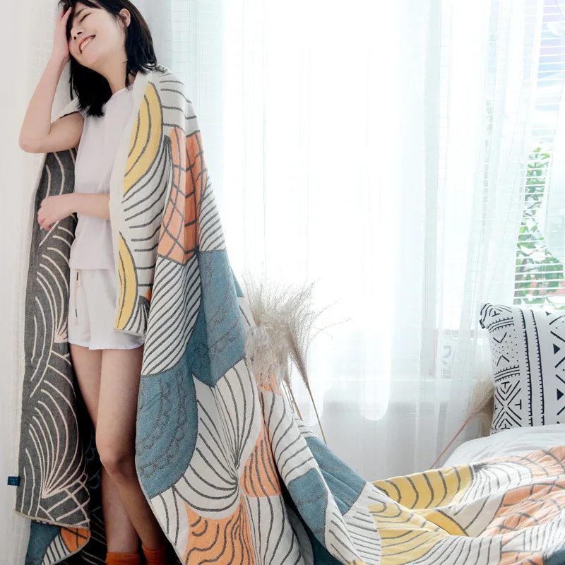 Сезон: весна–лето хлопковое Марлевое полотенце муслин Одеяло на постельное