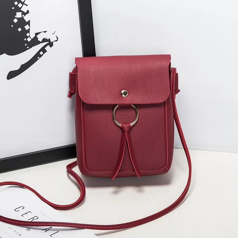 

Fashion Women Bag PU Leather Ladies Crossbody Phone Pouch Messenger Bags Female Shoulder Handbag Crossbody Bags for Women