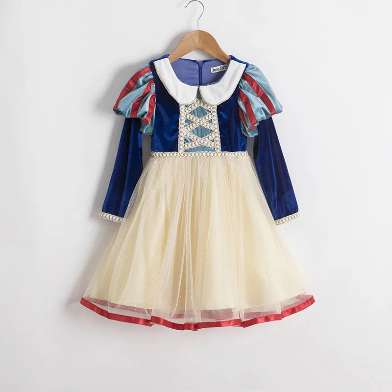 

Girls Snow White Dress Butterfly Lace Princess Christmas Costume Birthday Party Clothing for Children Kids Vestidos Robe Fille G