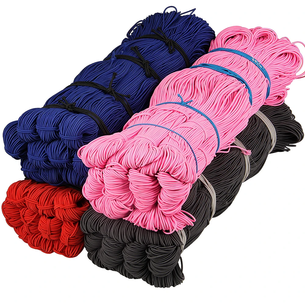 2 5 мм Красочные высокоэластичные резинки веревка резиновая лента линия спандекс