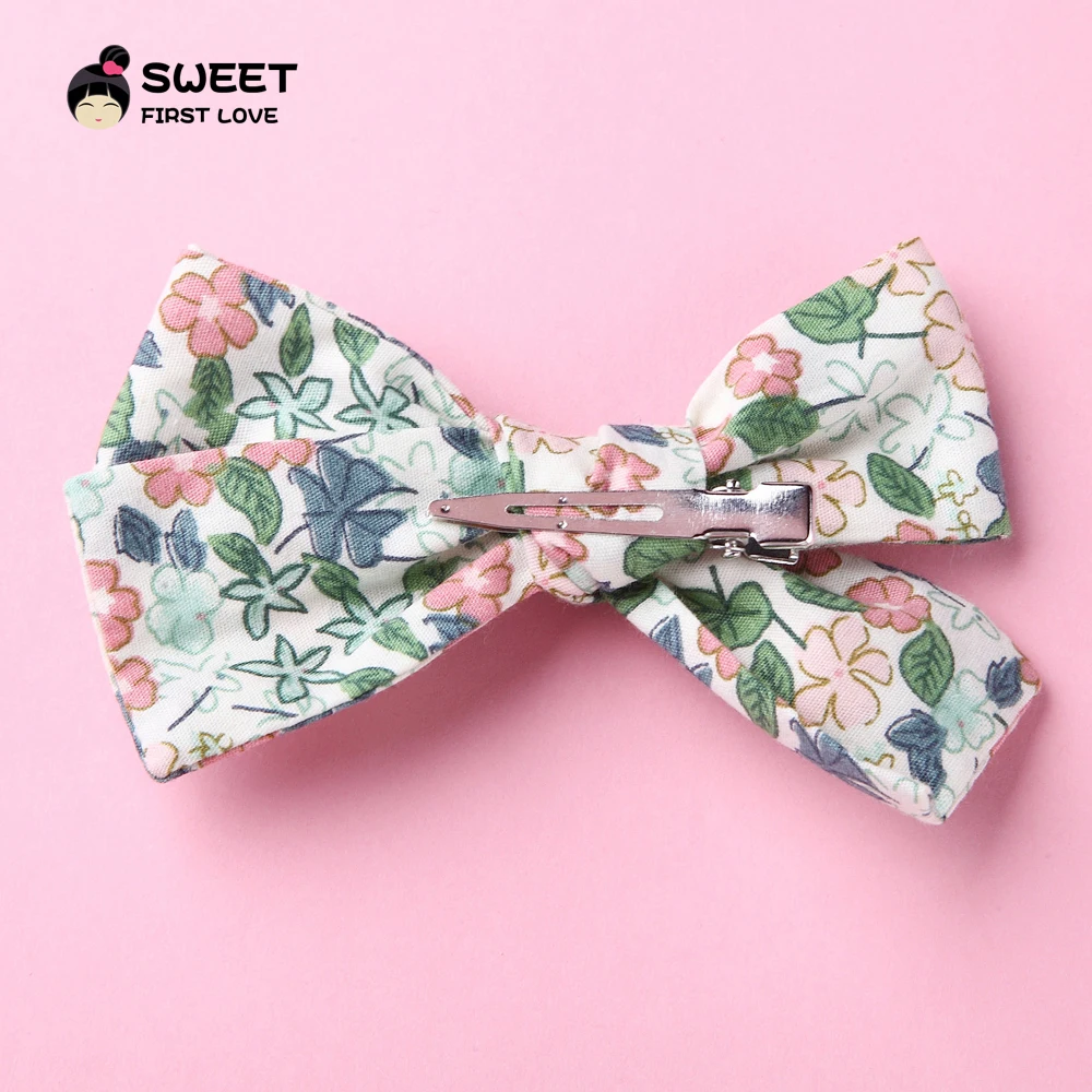 4 шт./лот повязки на голову с цветочным принтом для девочек милые эластичные