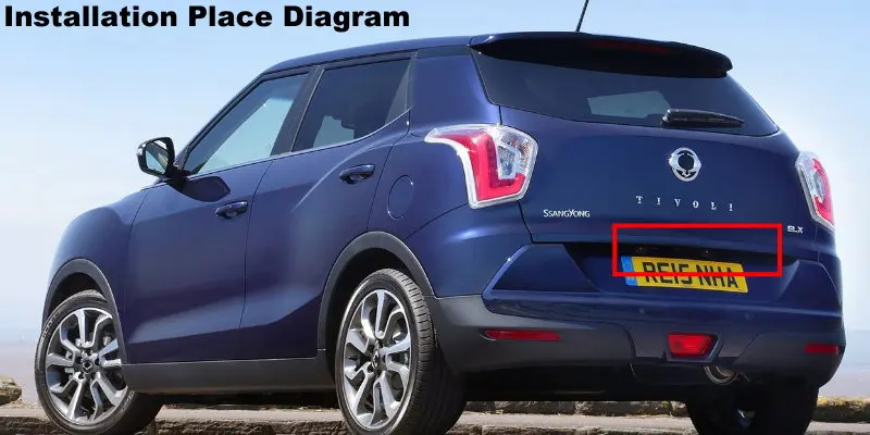 Камера заднего вида для SsangYong Tivoli XLV/LUVi,,,, автомобильная парковочная камера, оригинальная автомобильная камера с отверстием