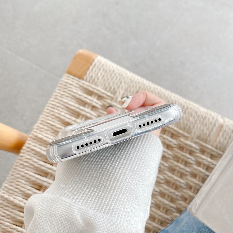 Ins волшебный зеркальный локомотив Девушка Мягкий силиконовый прозрачный чехол