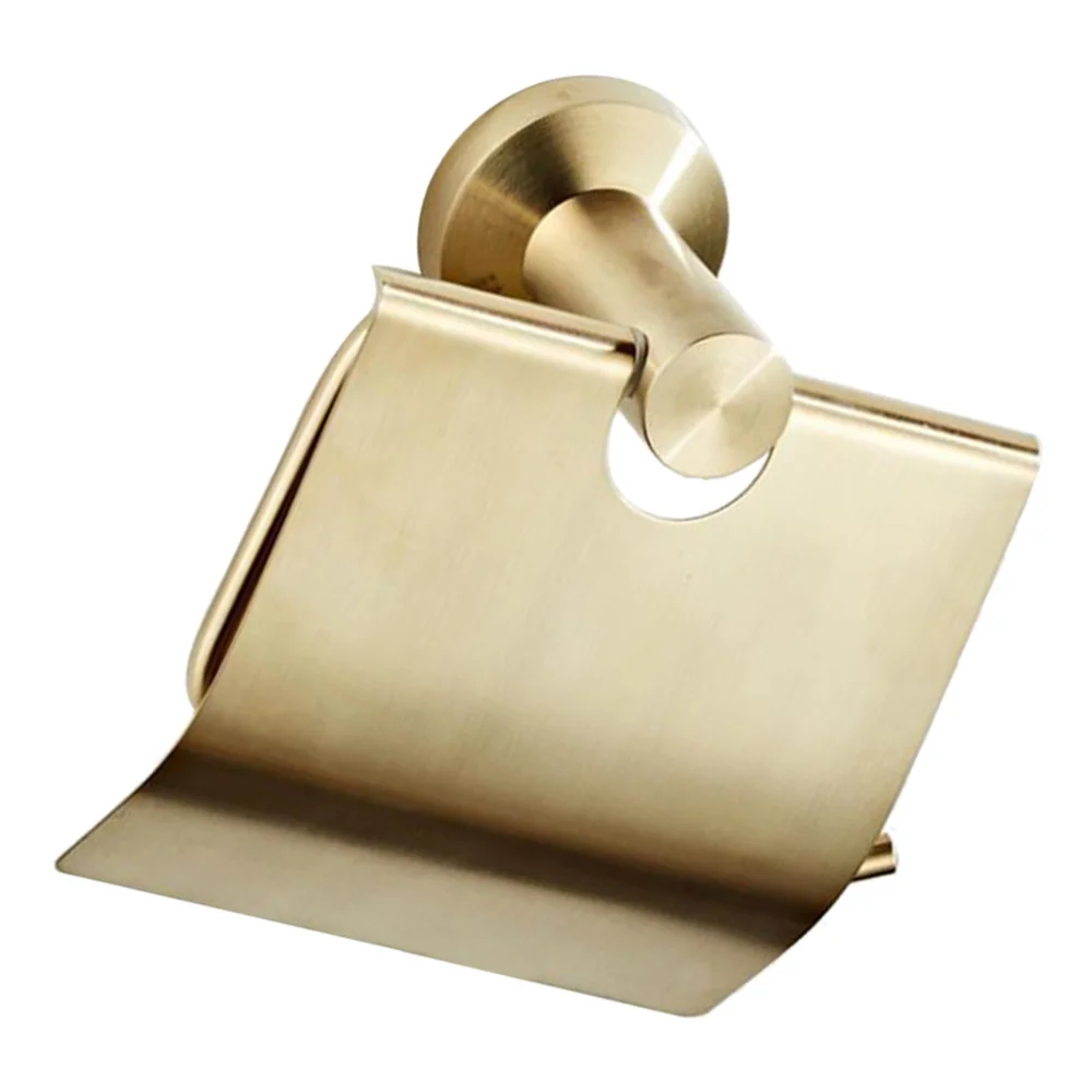

1PC 304 Stainless Steel Holder Simple Roll Paper Rack Decorative Shelf Creative Roll Napkin Container