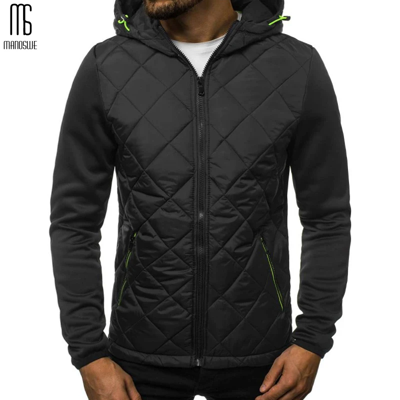 Мужская повседневная куртка на молнии Manoswe плотная теплая хлопковая приталенная