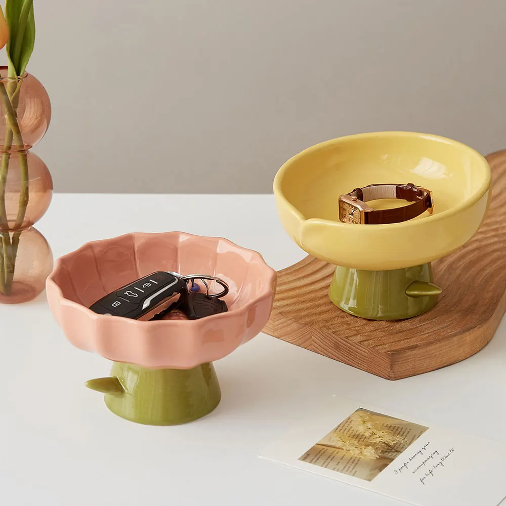 

Ceramic Fruit Plate Christmas Tableware Vegetable Food Tray Household Goods Living Room Desktop Decoration Kitchen Accessories