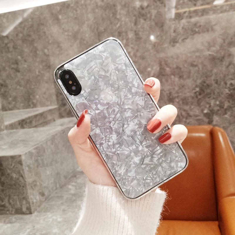 Блестящий чехол для телефона для iPhone XR XS MAX X 8 7 6 6S Plus алмазный браслет для samsung S8 S9 S10 Plus Note 9 8 Мягкий силиконовый чехол - Цвет: Only Case02