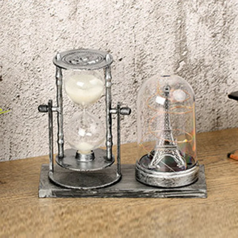Новый Ретро башня звезда лампа ручка держатель украшения песочные часы зыбучие
