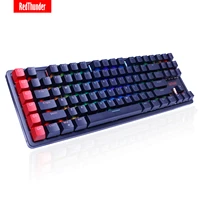 redthunder tkl mechanical gaming keyboard red switches 6 programmable keys true rgb backlit keyboard for pc mac ps5 gamer