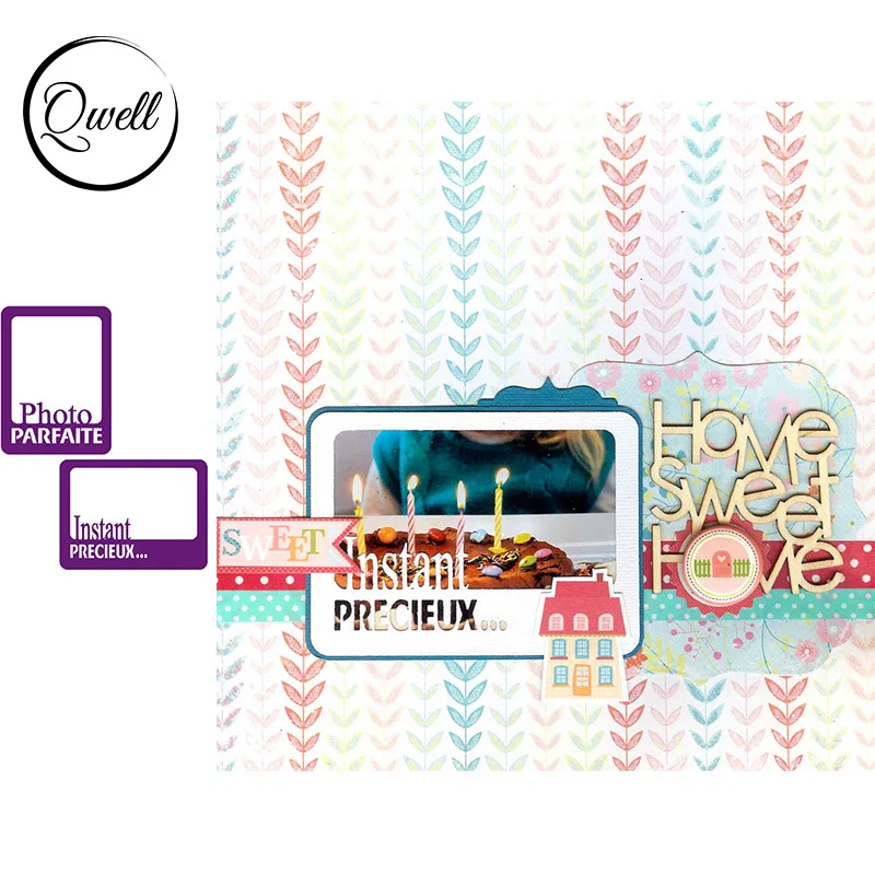 

QWELL Creative Photo Frame Metal Cutting Dies for Scrapbooking and Card Making Paper Embossing Craft New 2019 die cuts