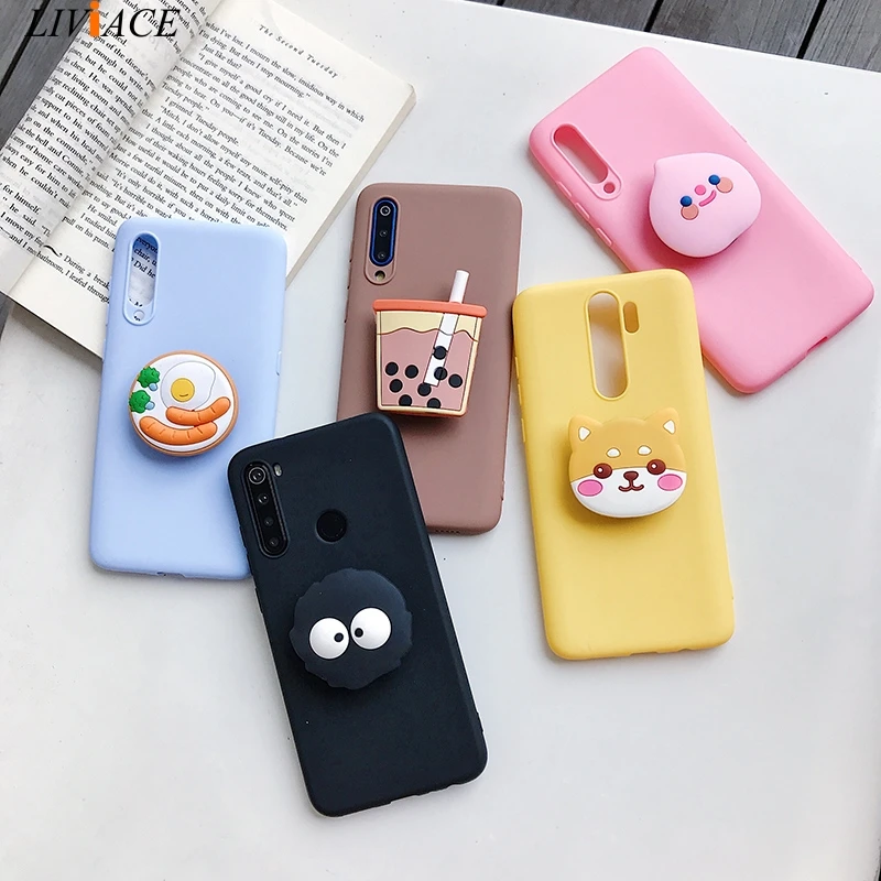 3d cartoon phone holder case for oppo realme 6 pro 6s 6i for realme xt x2 pro 8 7 5g 5 pro c3 c21 soft silicone cute stand cover free global shipping