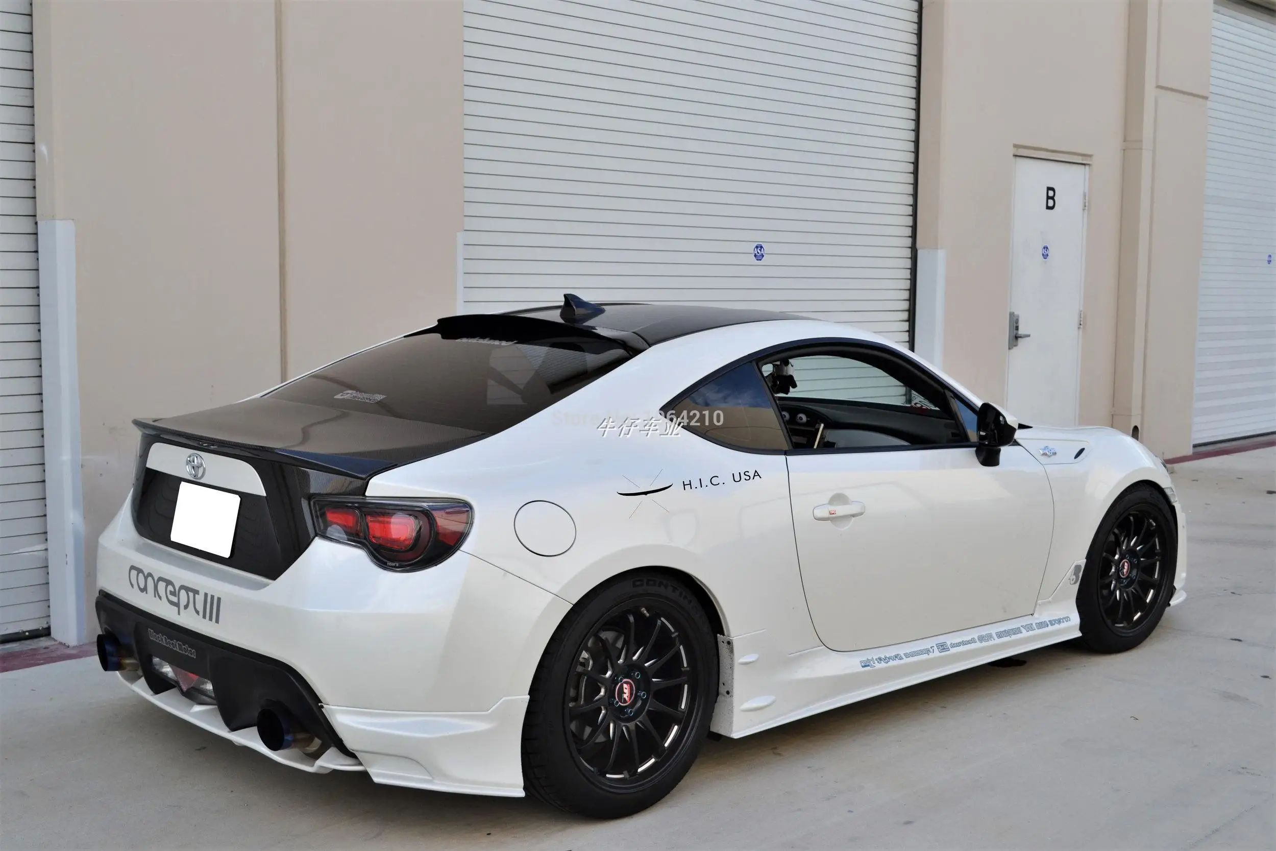 Автомобиль Стайлинг для Subaru BRZ Toyota 86 GT86 2012-2016 АБС-пластик задний спойлер на крышу