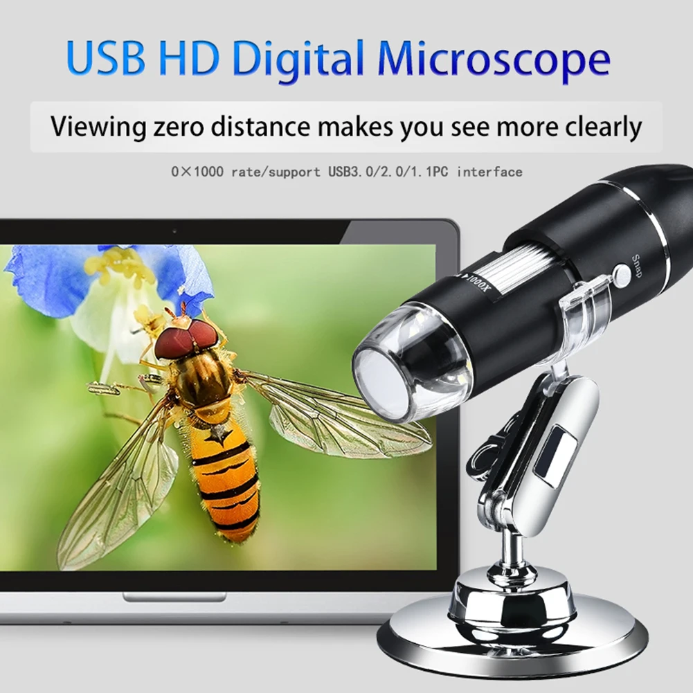 Цифровой микроскоп портативный эндоскоп с 8 светодиодами и USB-интерфейсом
