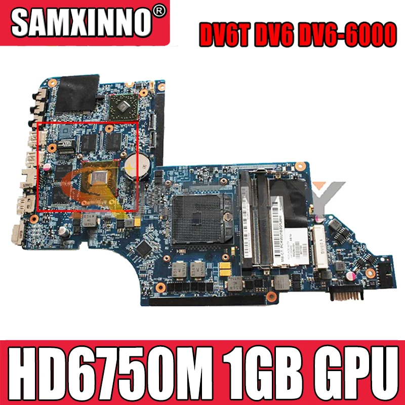 

(Free CPU) 650854-001 665284-001 665281-001 For HP DV6T DV6 DV6-6000 Laptop Motherboard W/ HD6750M 1GB GPU 100% Fully Tested OK