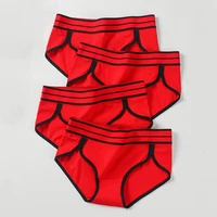 luck red women panties cotton 4pcsset soft intimates fashion breathable underpants female underwear new style seamless briefs